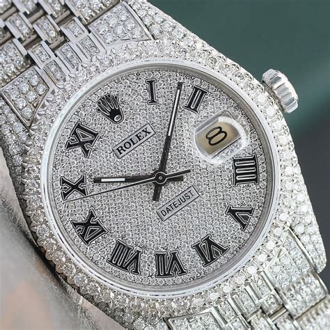 replica diamond paved rolex datejust|rolex 36mm datejust diamond bezel.